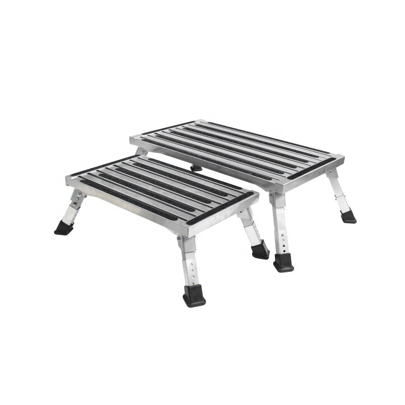 Portable and Adjustable Caravan Step