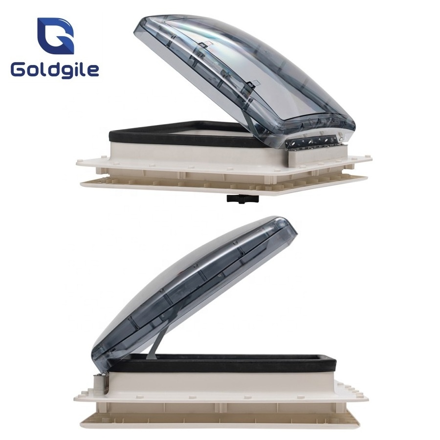 2022 Goldgile RV New design Caravan skylight 400mmx400mm with Crystal Dachfenster