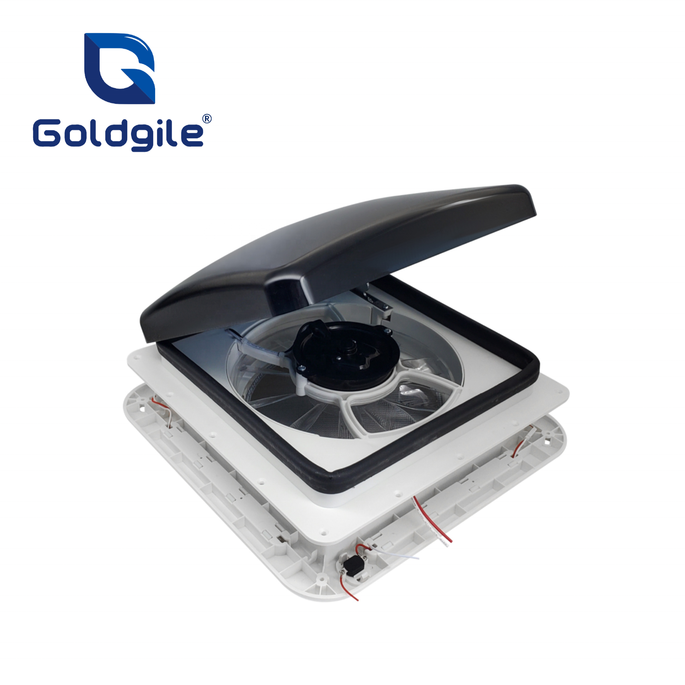 2022 Goldgile RV New Design Roof Vent fan with LED light