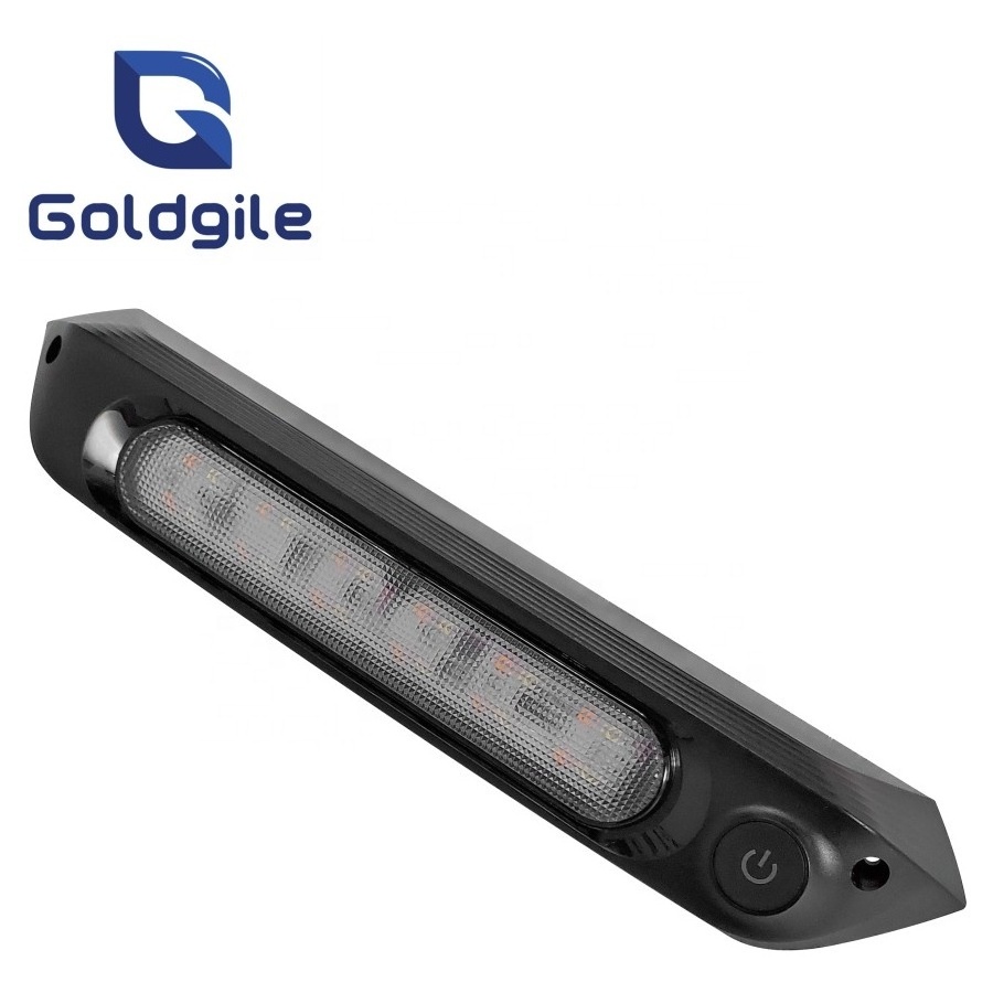 Goldgile RV New Design LED awning light with Dual Amber and White light