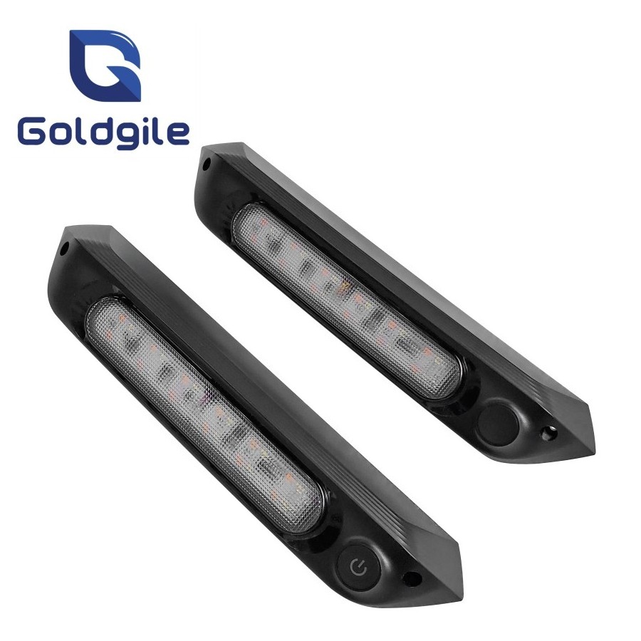 Goldgile RV New Design LED awning light with Dual Amber and White light