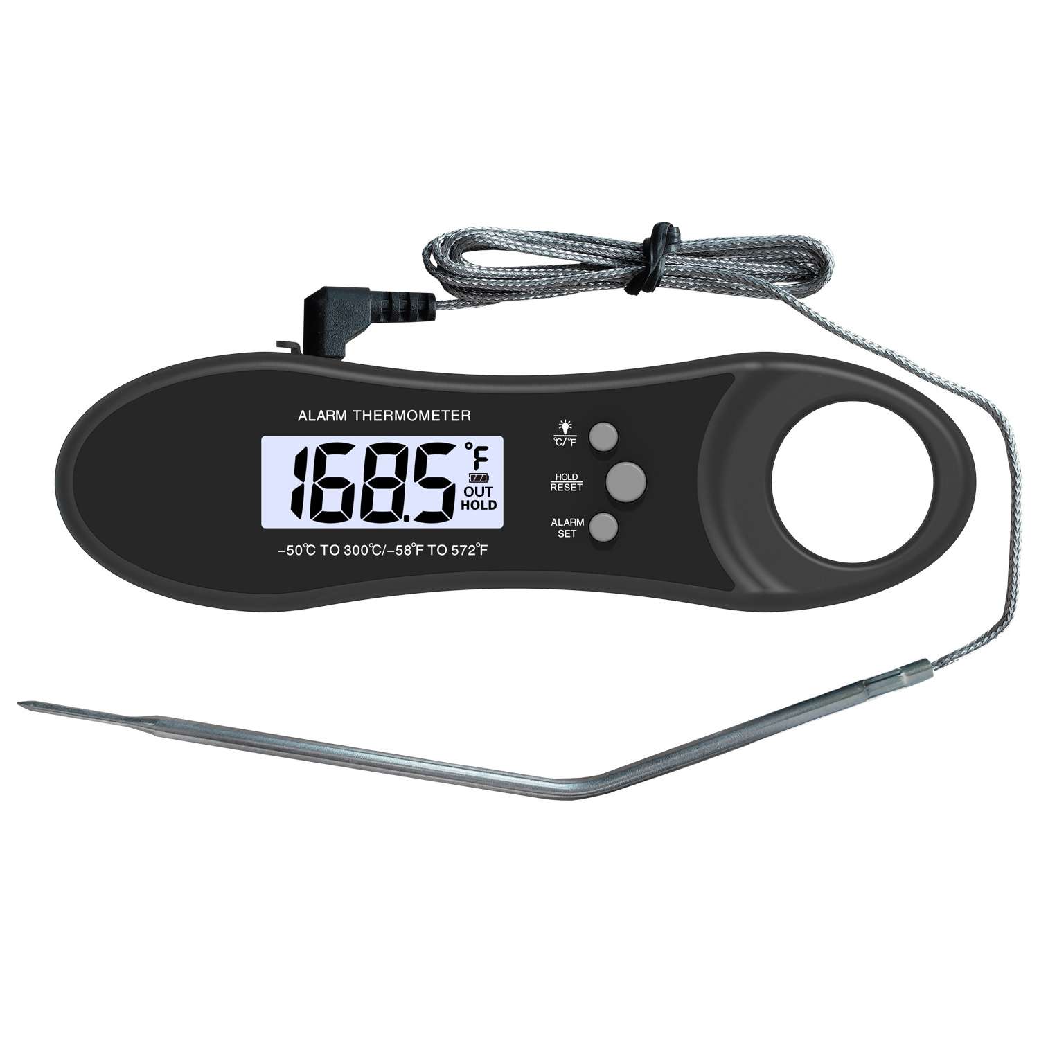 Dual Probe Digital Food Cooking Thermometer Instant Read Plastic Grilling BBQ Meat Thermometer