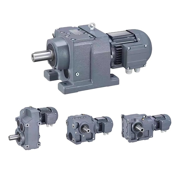 R Series Inline Helical bevel Gear Motor gearbox reduction electric motor helical gear box worm speed reducers