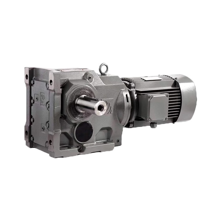 Helical inline gearbox Precision electric gear motor 3 stage single speed helical transmission reduction gearbox