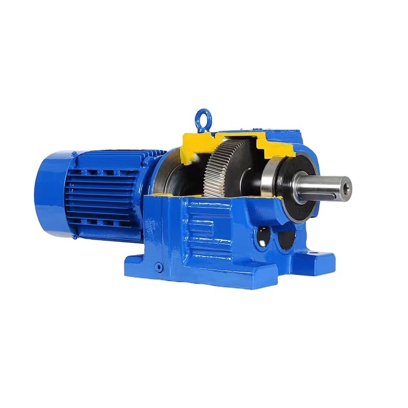 R series inline helical gearbox double helical gearbox two stage helical gearbox