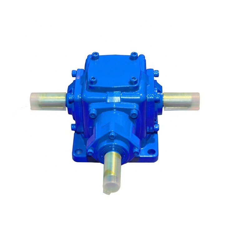 Helical cone gearbox 90 degree reduction steering gear box T series gearbox with Small vibration