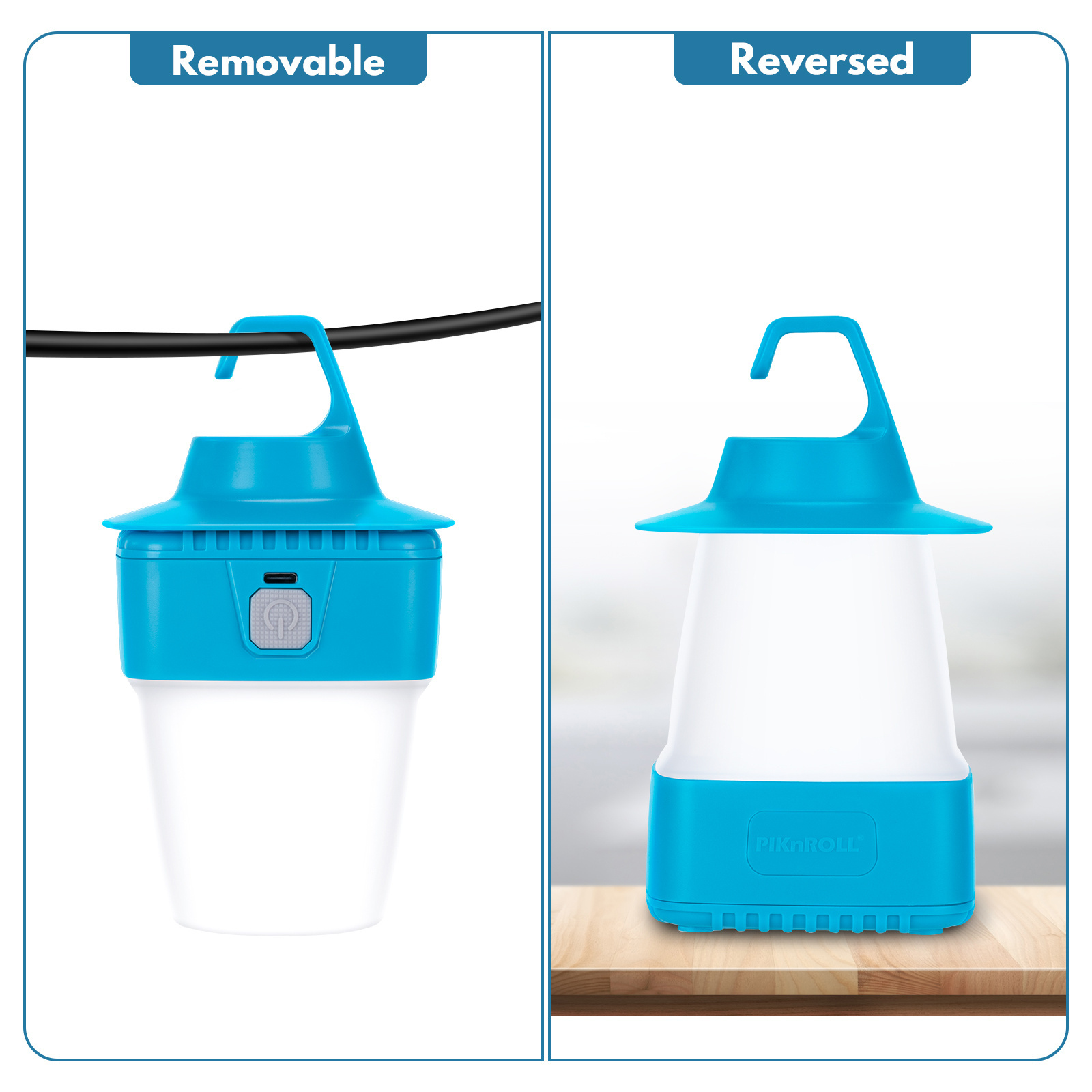 Portable 20 pcs led SMD Camping Lantern Rechargeable Lamp with rechargeable battery type-c interface  Kids Lantern