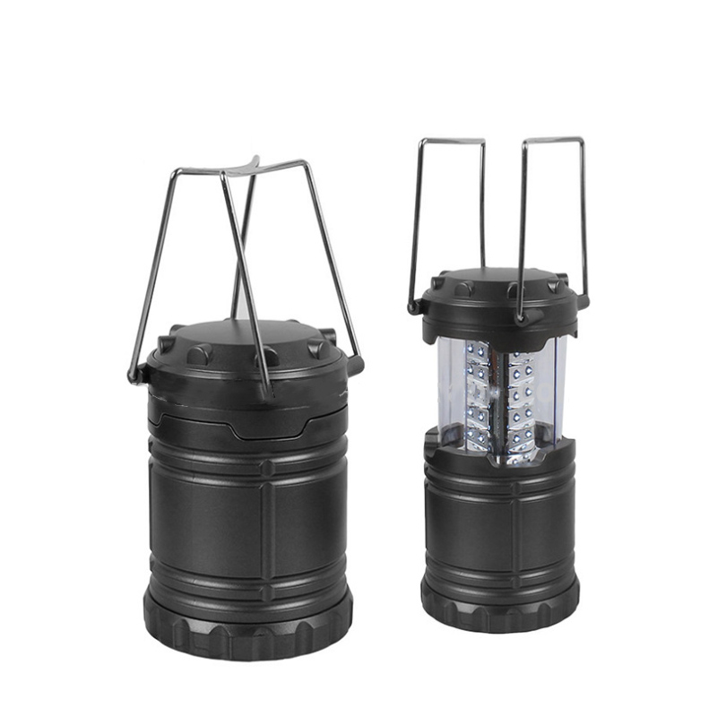 2024 camping lantern collapsible led super bright battery operated foldable hanging hiking lantern