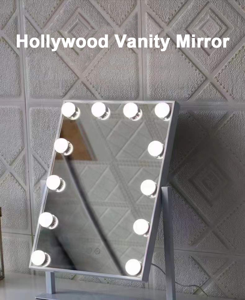 Wholesale Touch Sensor Hollywood Make Up Cosmetic Mirror With 10 Pcs Dimmable Bulbs