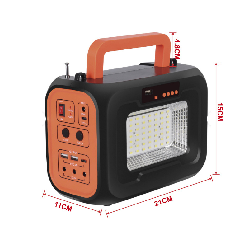 Outdoor LED Light 3.7V 12000mAh lithium batteries 5W torch 8w. SMD lights speaker FM radio power station