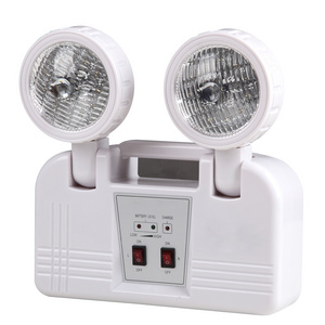 wall mounted rechargeable fire Emergency Light Ultra Light battery backup Rechargeable Light Double Head Led Emergency