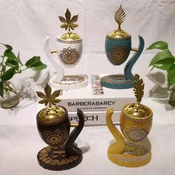 Freshen Air resin gift packing resin  incense burner Saudi Arabic Aromatherapy Furnace censer&Dukhoor