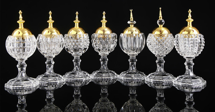 Saudi Arabia crystal incense burner charcoal burner  factory direct sales