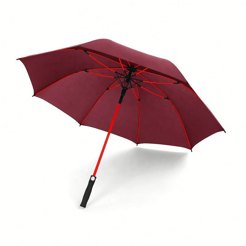 Wholesale No Minimum Custom Modern Slogan Hotel Logo 27 Inch Straight  Windproof Automatic Patio Golf Umbrella