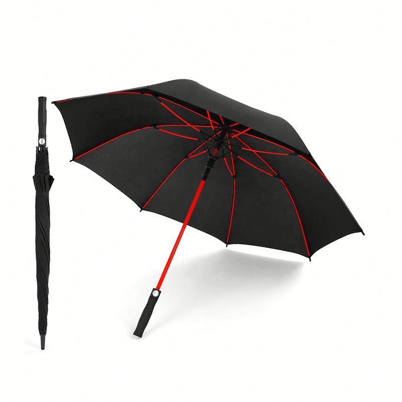 Wholesale No Minimum Custom Modern Slogan Hotel Logo 27 Inch Straight  Windproof Automatic Patio Golf Umbrella