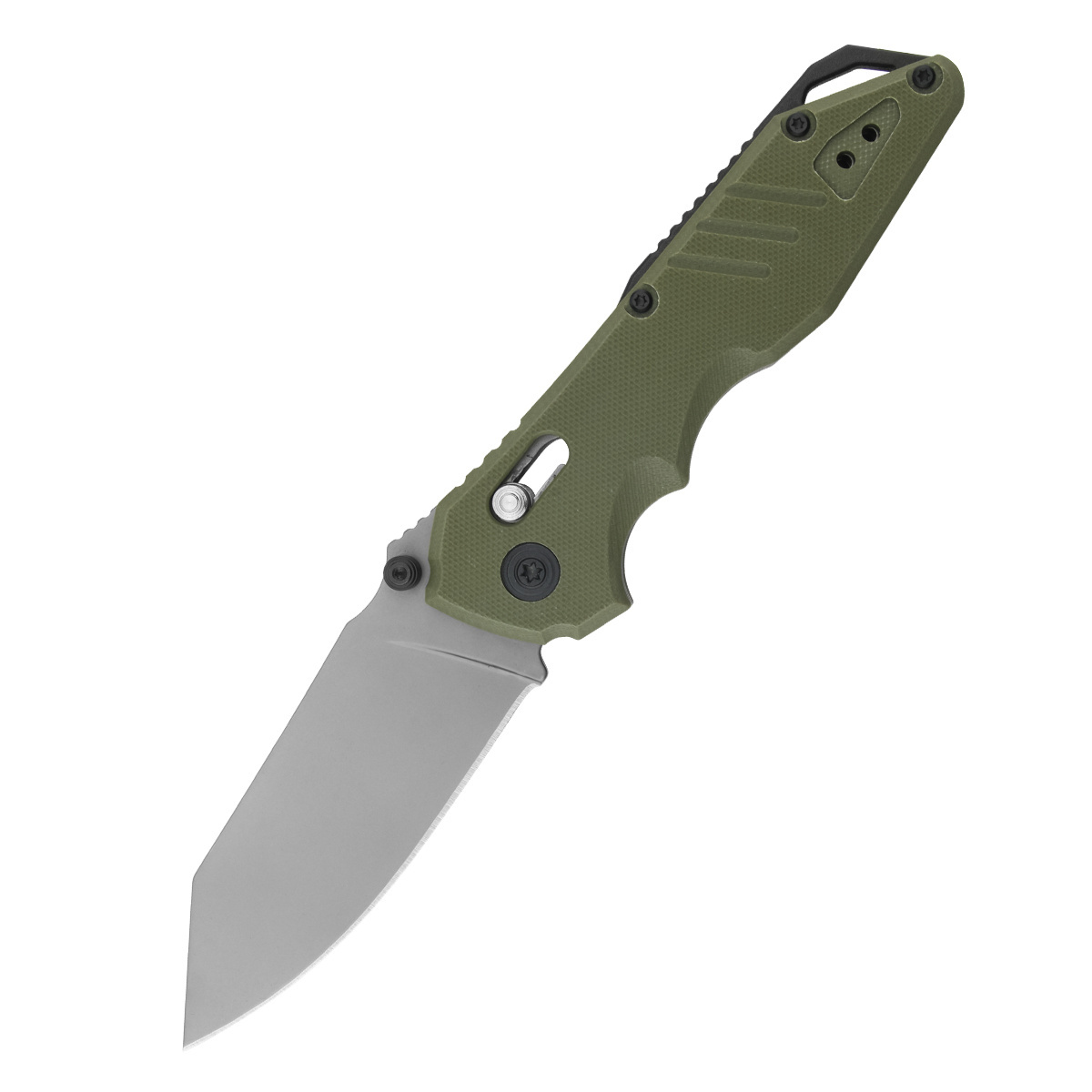 AK-3161G AXIS Lock Knife Stainless Steel Blade Pocket Knife Folding Sword Knife With Green Handle