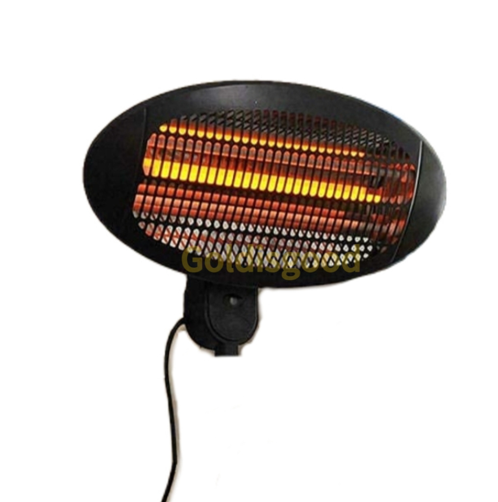 220-240V 2000W Wall Mount Heater Quartz Infrared Heater Electrical Appliance IR Patio Heater for Winter Warming