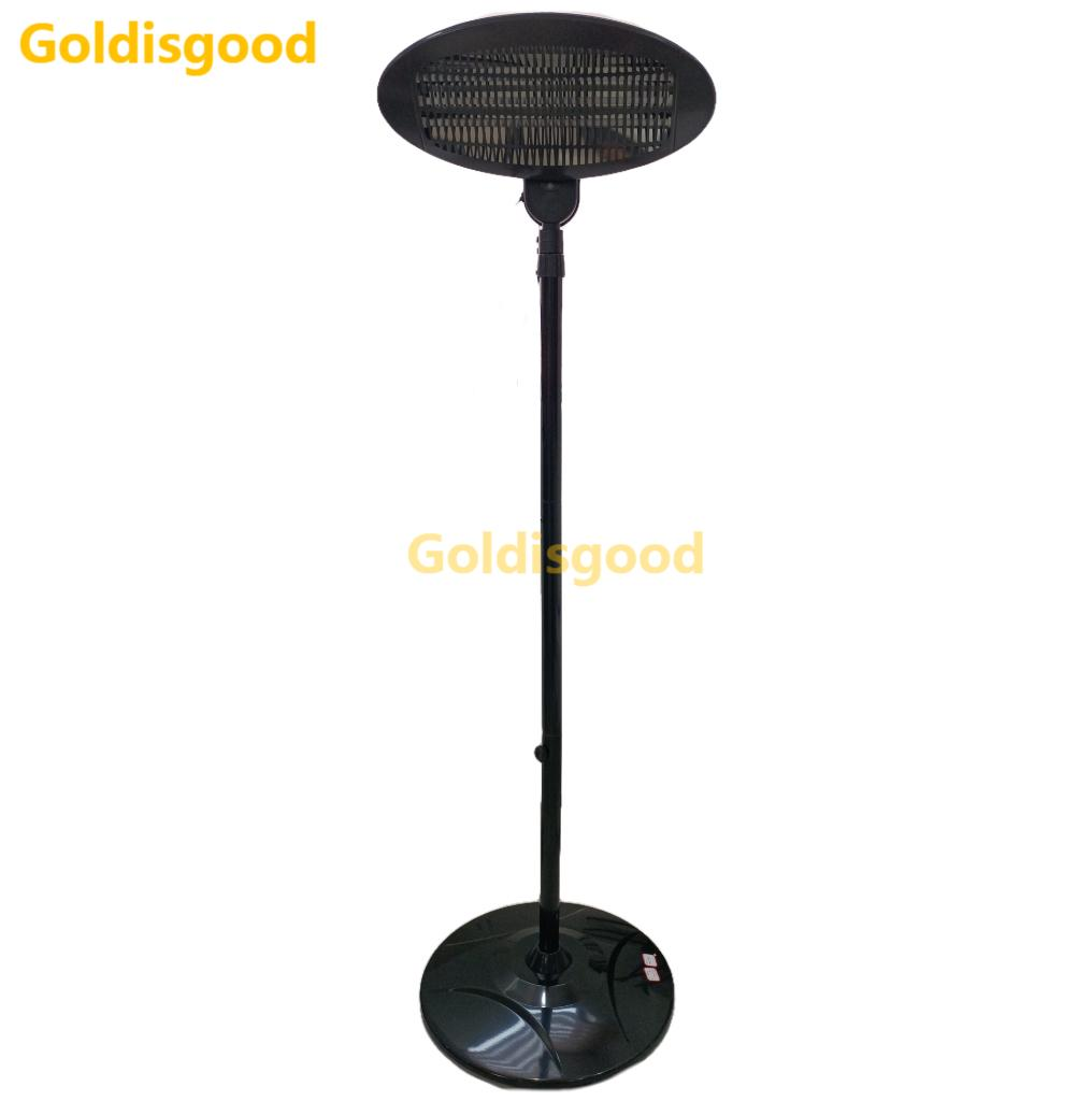 220V 2000W Freestanding Heater Quartz Infrared Tube Appliance Electric Underfloor Heater for Winter Space Warming