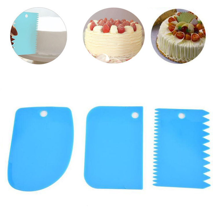 Dough Cake Cutter Slicer Spatula for Cake Cream Scraper  Blade Silicone Spatula For Cake Patisserie