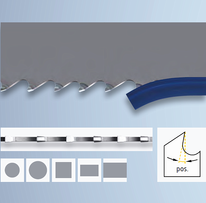 Hot selling made in Germany  carbide tipped Arntz band saw blade for wood and metal cutting