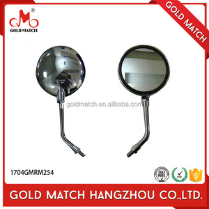 Good design convex rear view flame chrome billet mirror motor