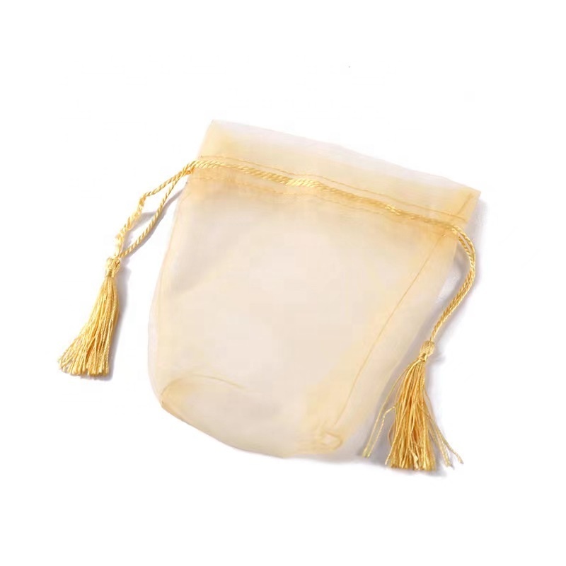 hot sales gauze fabric bag sheer organza fabric for gift net bag 25*30cm organza envelope bag with ribbon velvet pouch