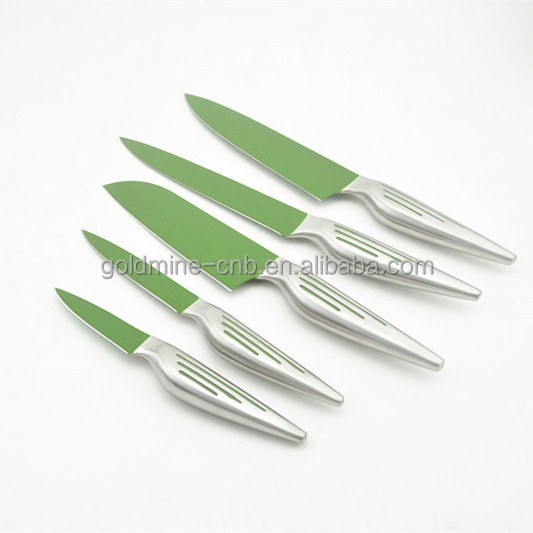 Goldmine Yangjiang Knife set bread knife with magnetic wood block