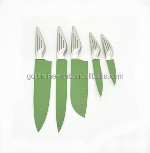 Goldmine Yangjiang Knife set bread knife with magnetic wood block