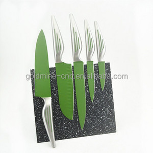 Goldmine Yangjiang Knife set bread knife with magnetic wood block