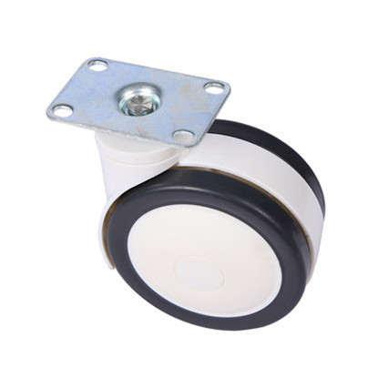 75mm 100mm ABS wheel caster with brake for medical appliance patient bed wheels pu caster heavy dutty