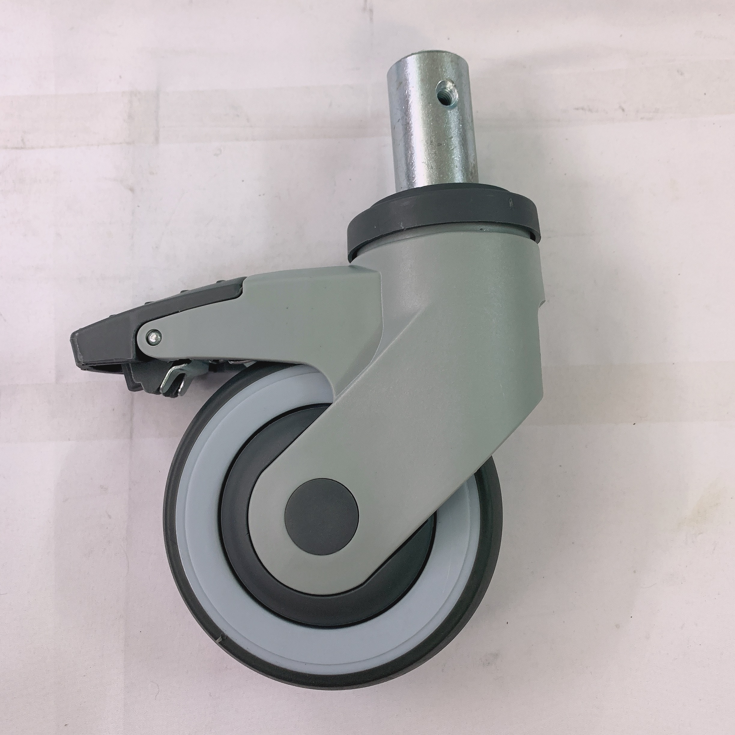 Medical Caster with Lock TPR caster medical bed caster wheels with brakes patient bed