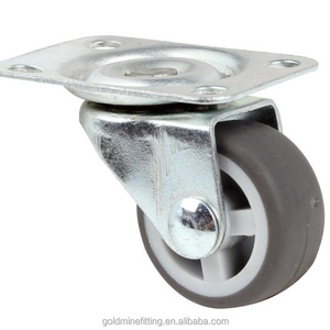 25mm and 30mm light duty soft TPR industrial caster wheels flat wheel caster