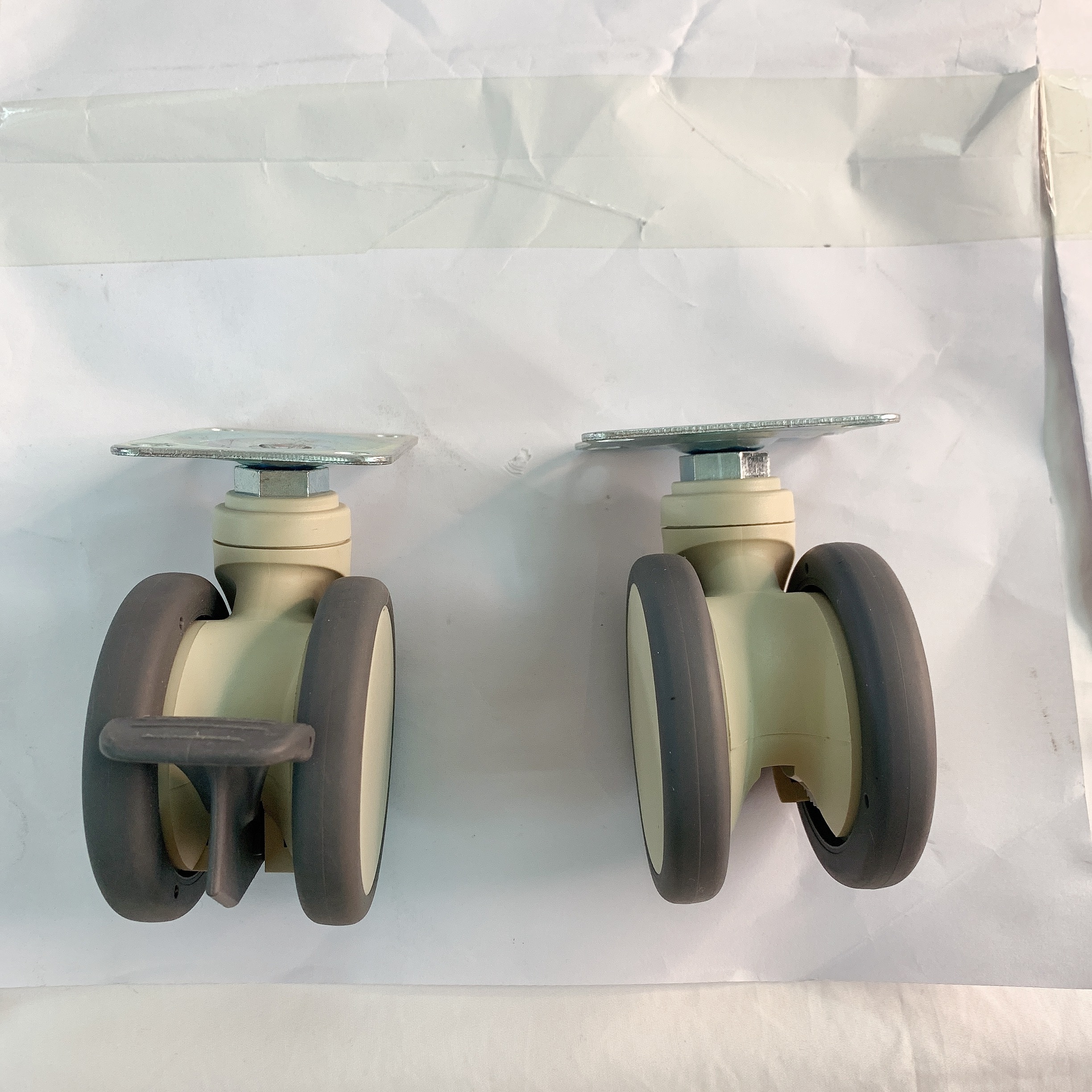 PU Caster Wheel with Brake for Funiture Factory Price Hospital Caster for Trolley Swivel Medical Caster Healthcare Bed 3 Years