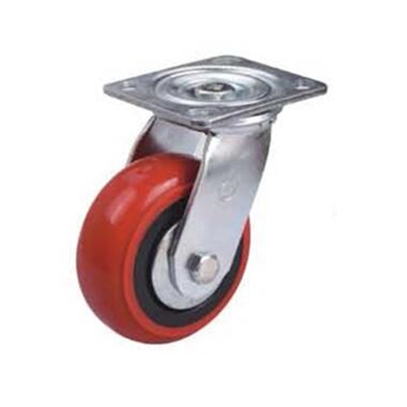 Castor Wheels 300kg Heavy Duty Red Caster USA and Korea Hot Sell 100mm with 113*98mm Plate Plate Swivel 3 Years 4/5/6/8 Inch