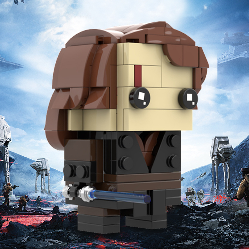 GoldMoc MOC-74200 Anakin Brickheadz Mini Block Toys Star Brick Wars Head Bricks Figures Building Blocks Toy