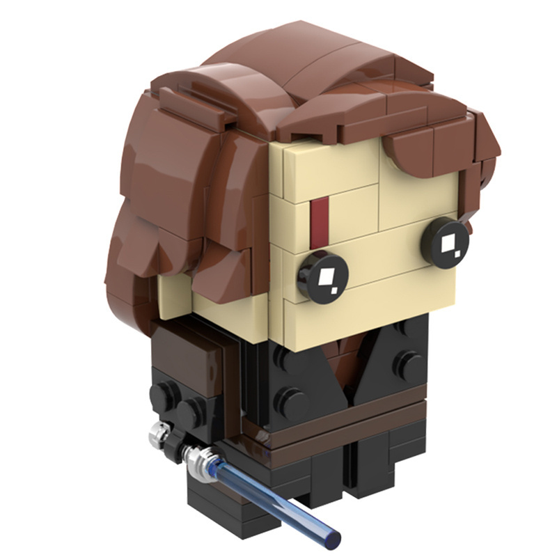 GoldMoc MOC-74200 Anakin Brickheadz Mini Block Toys Star Brick Wars Head Bricks Figures Building Blocks Toy