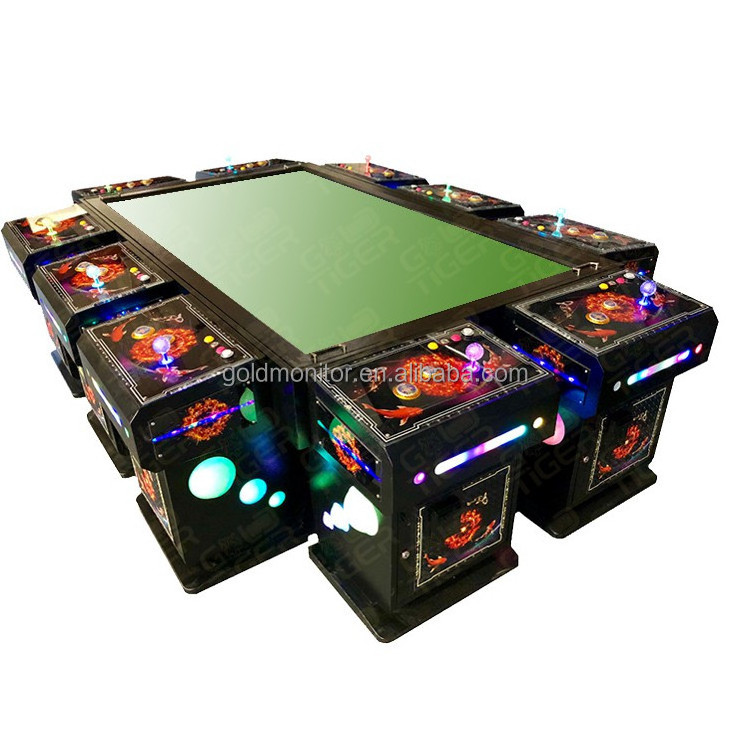 2024 Arcade Coin Operated 10 Player Fish Game Kit Cabinet Table Software Ocean King