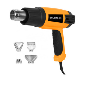 GOLDMOON Heat Gun Kit 2000W with Dual-Temperature Hot Air Gun 122F-1022F Heating in Seconds DIY Shrink PVC Tubing/Wrapping/