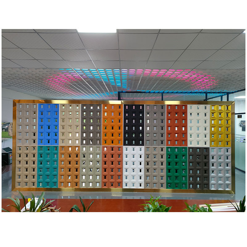 pU wall panel polyurethane panel nine grid wall panel block components  pu hollow brick for partition