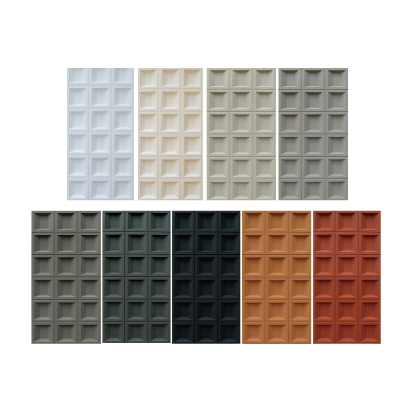 pU wall panel polyurethane panel nine grid wall panel block components  pu hollow brick for partition