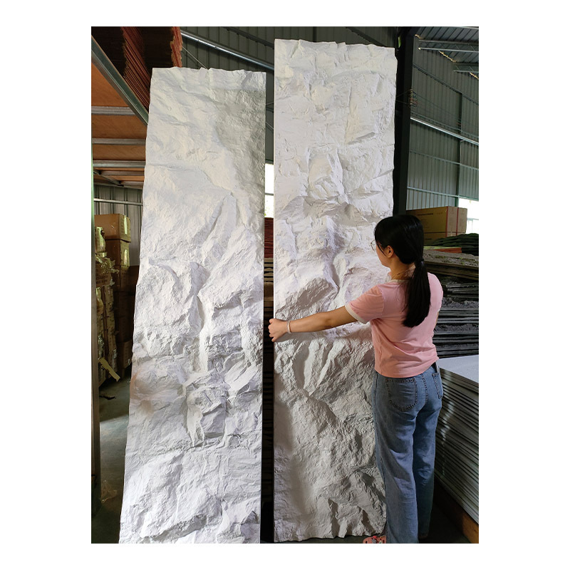 Big slab pu stone panels faux pu stone wall panel 600 2400 outdoor artificial stone wall 3d faux rock for project decoration