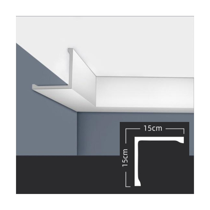 Interior Polyurethane Decorative Ceiling Cornice Panel PU Foam Crown Moulding