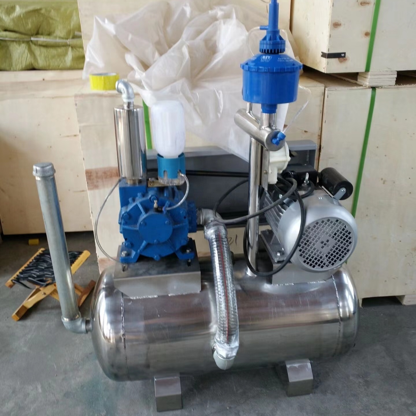 SS 304 vacuum pump different cows goats positions customization electric gasoline pail parlor milking machine