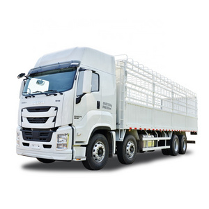 Cheap drive type 8*4  China Qingling ISUZU cargo truck 20tons fence truck