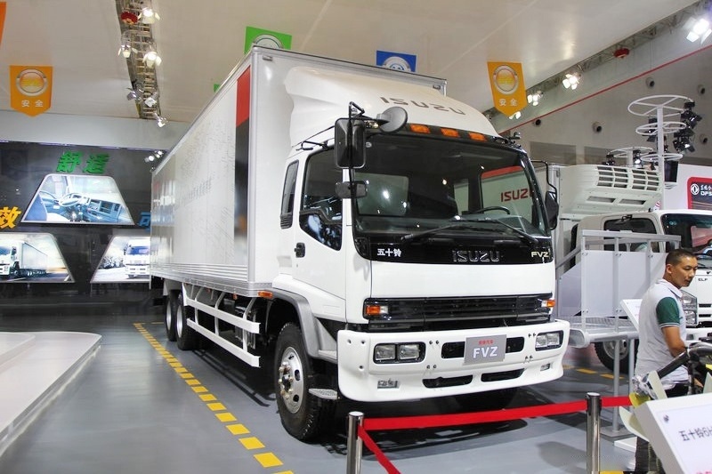 Isuzu 15 ton FVZ cargo drop side truck with 6HK1