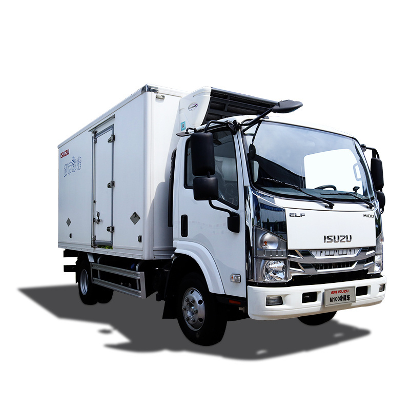 Diesel engine 3 ton refrigerated truck freezer van trucks refrigerator with cooling cargo box for frozen food fish meat