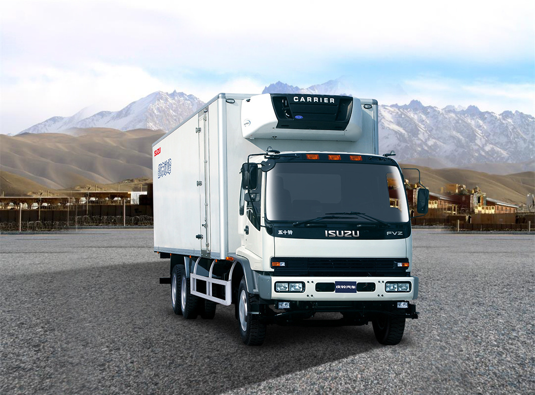 ISUZU FVZ refrigerated truck 6 wheels thermo king cooling system refrigerator trucks for sale