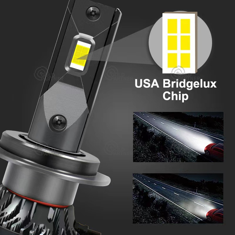 Hot Selling M8PRO Led Headlight 12V White Waterproof 260W Headlamp High Low Beam H1 H3 H7 H11 9005 9006 H4 Bulb for Car led h7