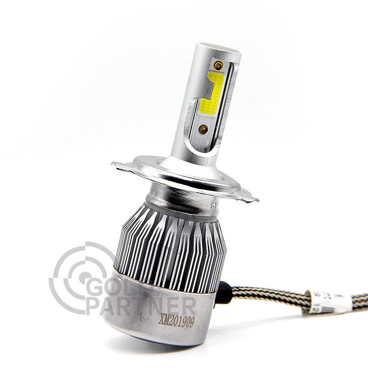 Powerful Super Bright Led Head Lights 6000k Aluminum H4 H7 H11 Led Car Bulb