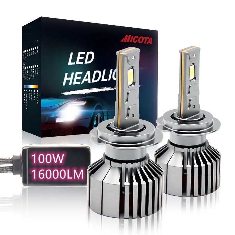 Hot Selling G40 Led Headlight 12V White Waterproof 100W Headlamp High Low Beam H1 H3 H7 H11 9005 9006 H4 Bulb for Car